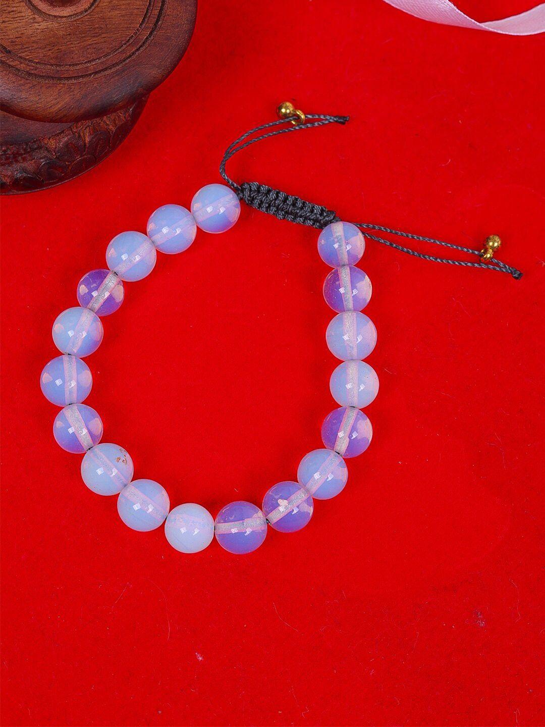 diva walk women blue opal handcrafted gold-plated cuff bracelet