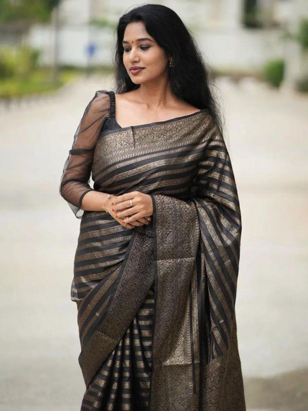 divastri paisley woven design zari pure silk kanjeevaram saree