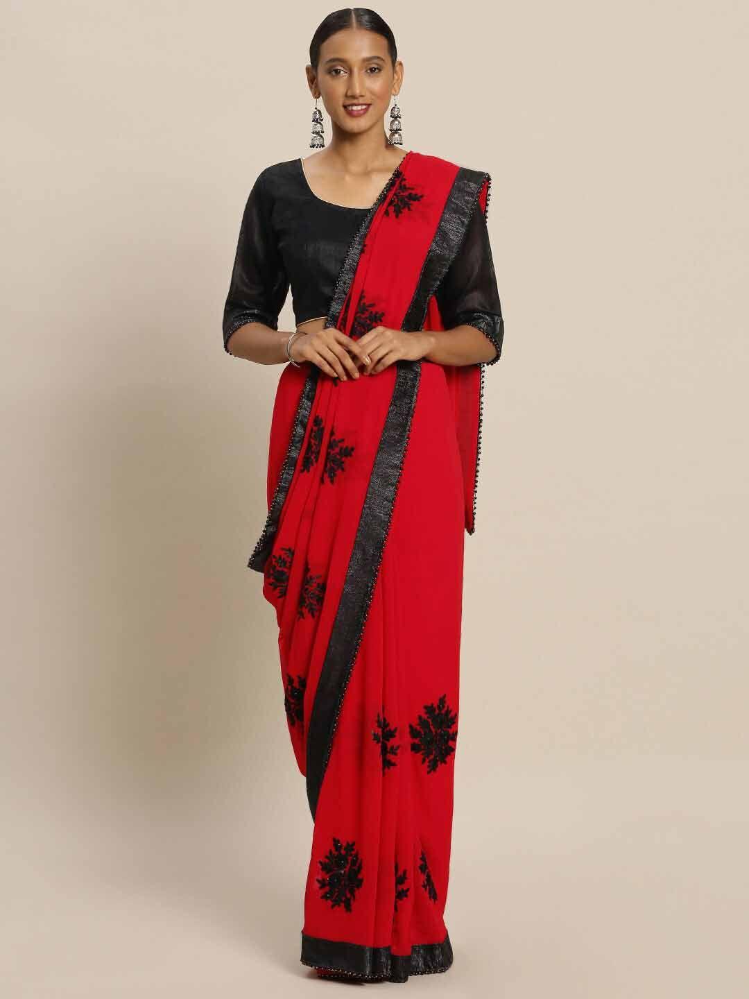 divastri embellished embroidered zari saree