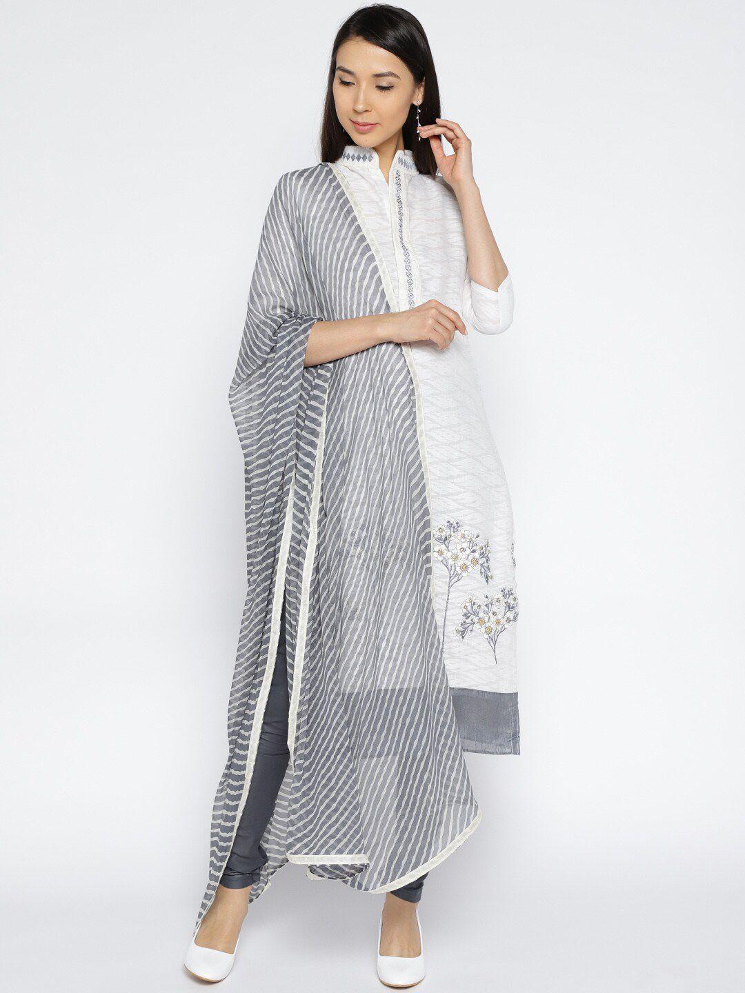 divastri ethnic motifs embroidered jacquard cotton unstitched dress material