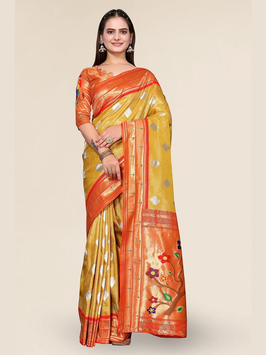 divastri ethnic motifs woven design zari banarasi saree