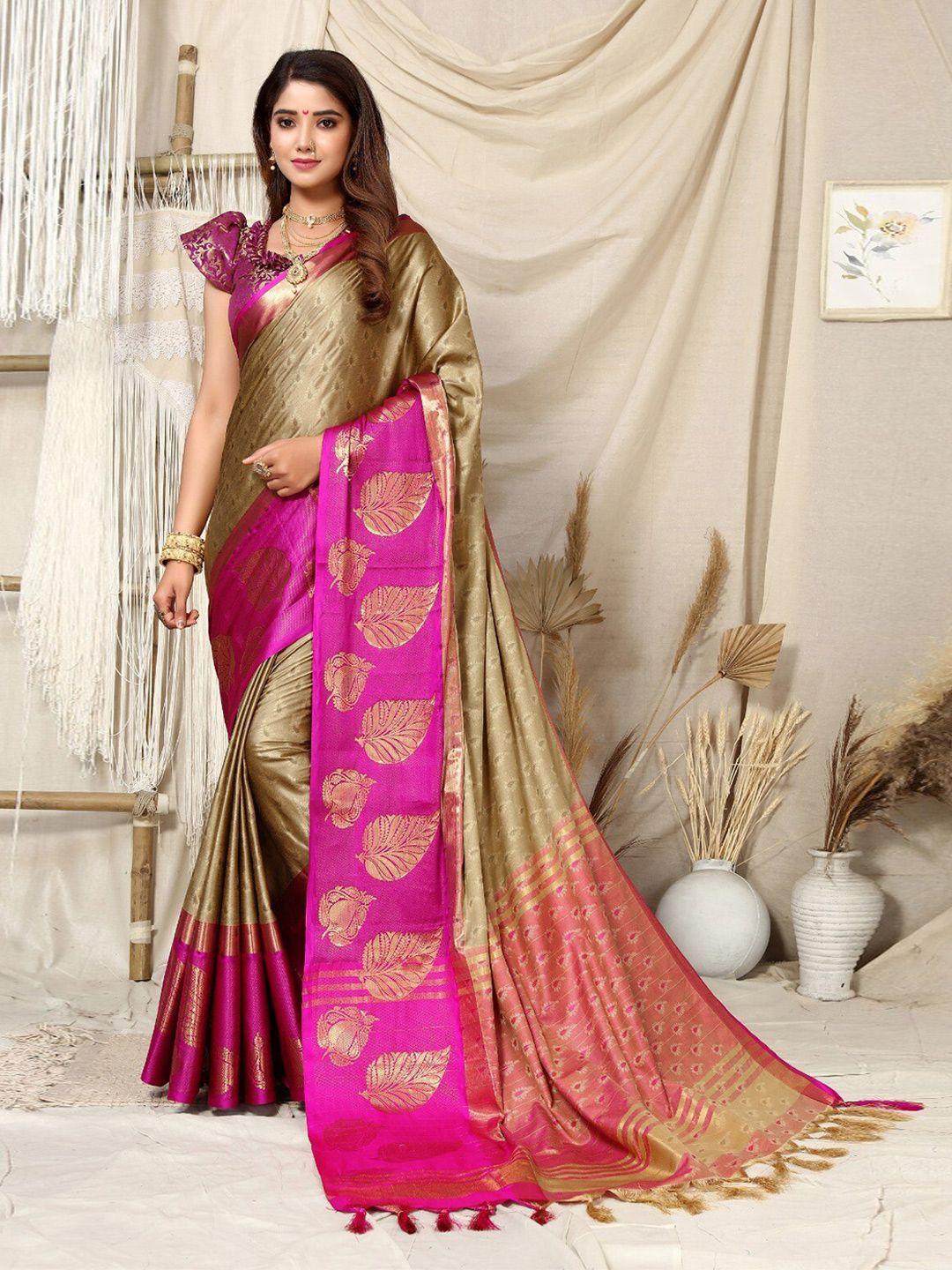 divastri ethnic motifs woven design zari silk cotton kanjeevaram saree