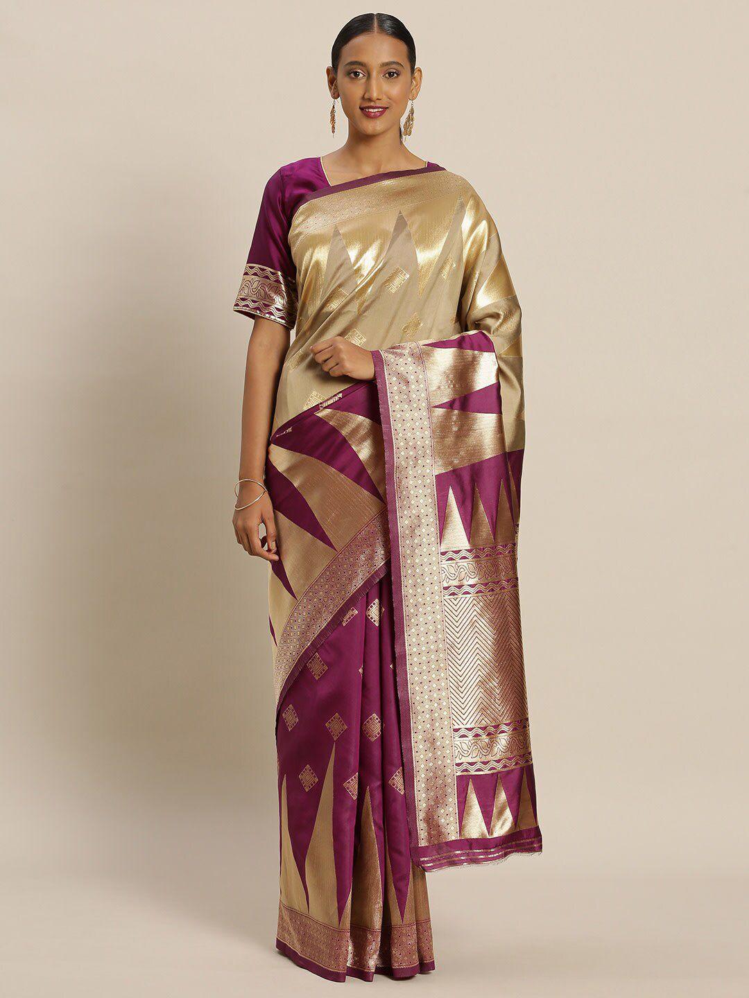 divastri woven design zari silk blend banarasi saree