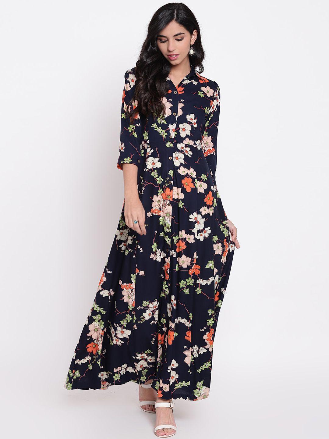 divena women plus size floral printed floral ethnic dress