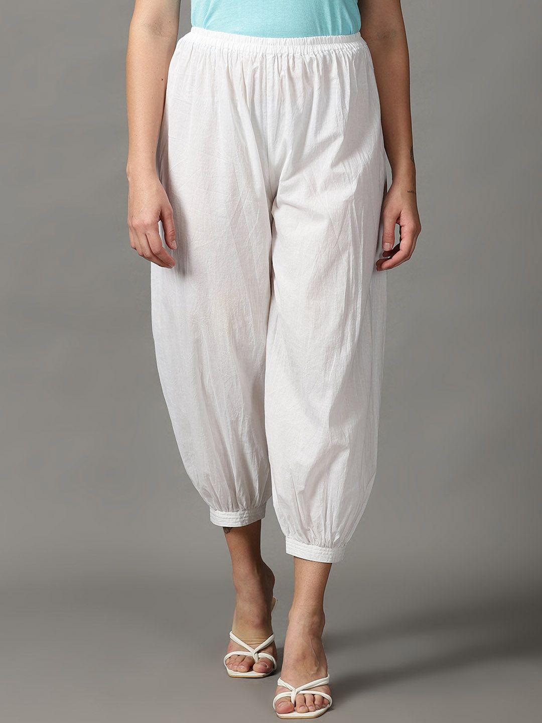 divination relaxed flared joggers cotton trousers