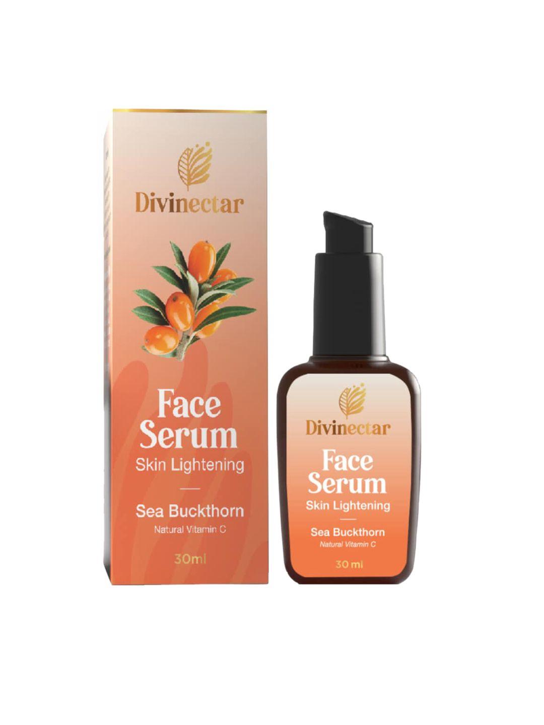 divinectar unisex face serum skin lightening with sea buckthorn oil & vitamin c - 30ml
