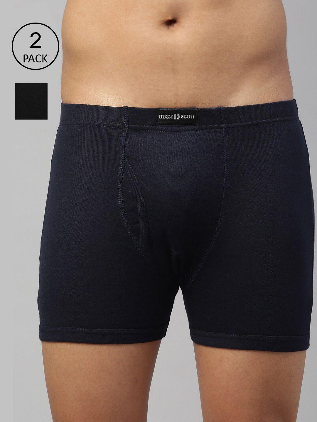 dixcy scott maximus men pack of 2 solid cotton trunks maxt-002-dynamic trunk-p2