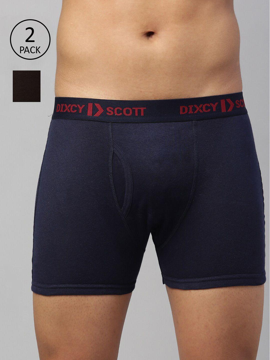 dixcy scott maximus men pack of 2 solid cotton trunks maxt-003-kinetic trunk-p2