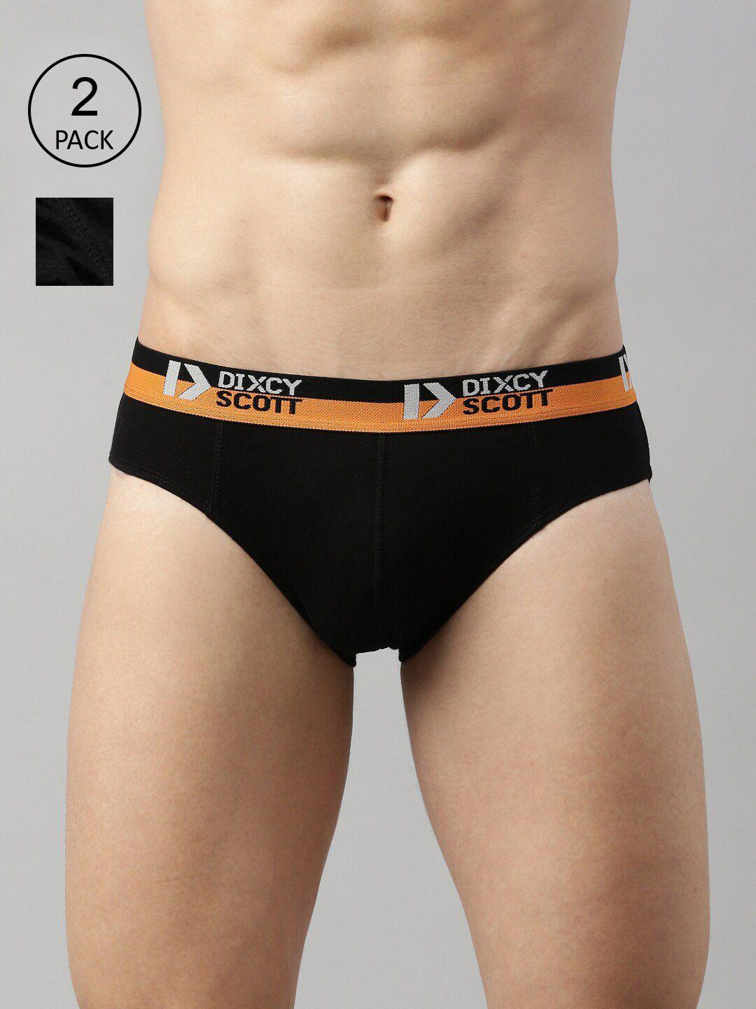 dixcy-scott-men-pack-of-solid-pure-cotton-mid-rise-basic-briefs
