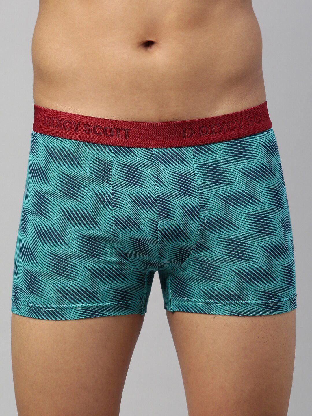 dixcy scott maximus men green & blue printed trunk maxt-004-zest trunk-p1