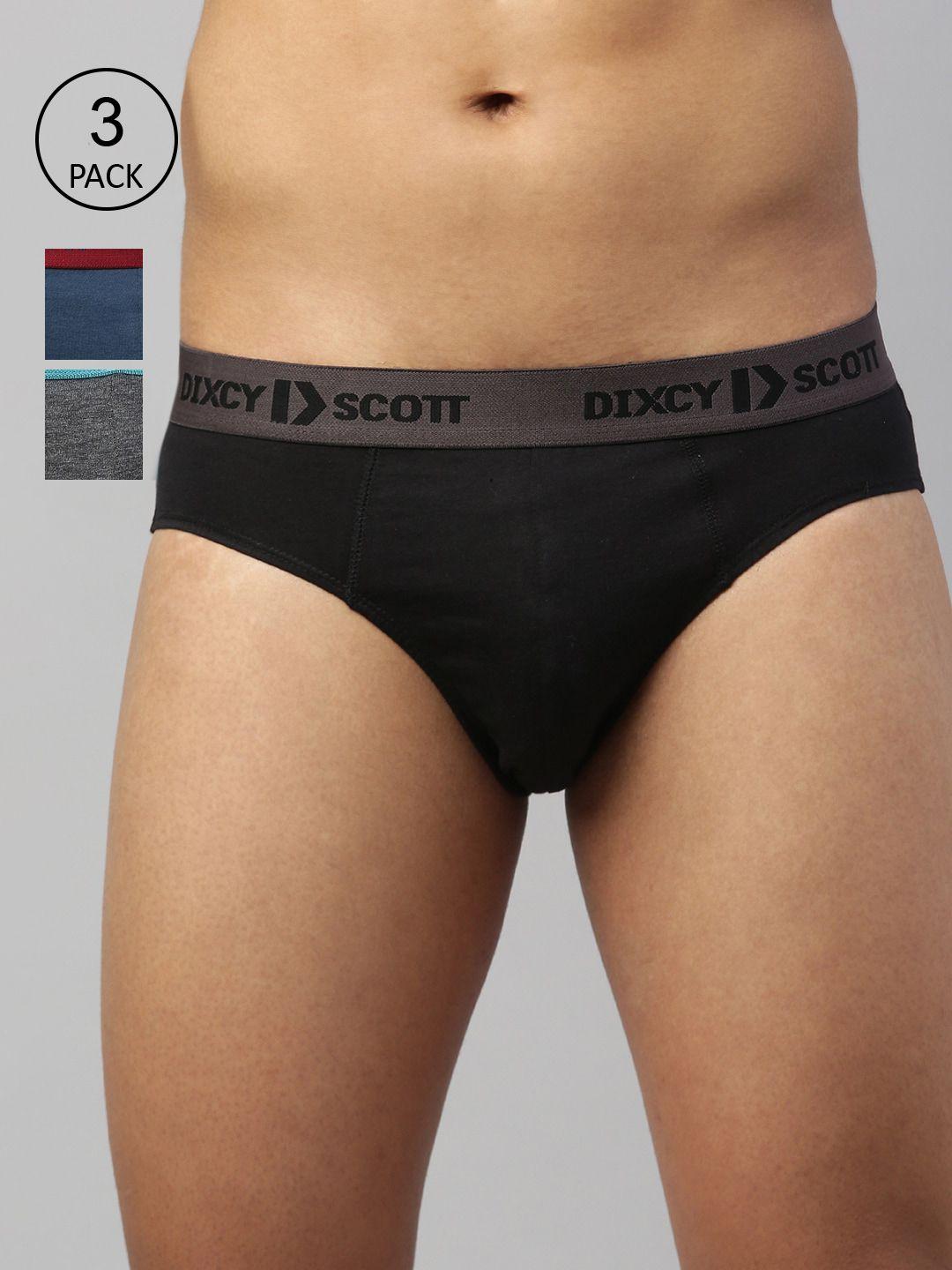 dixcy scott maximus men pack of 3 solid pure cotton basic briefs