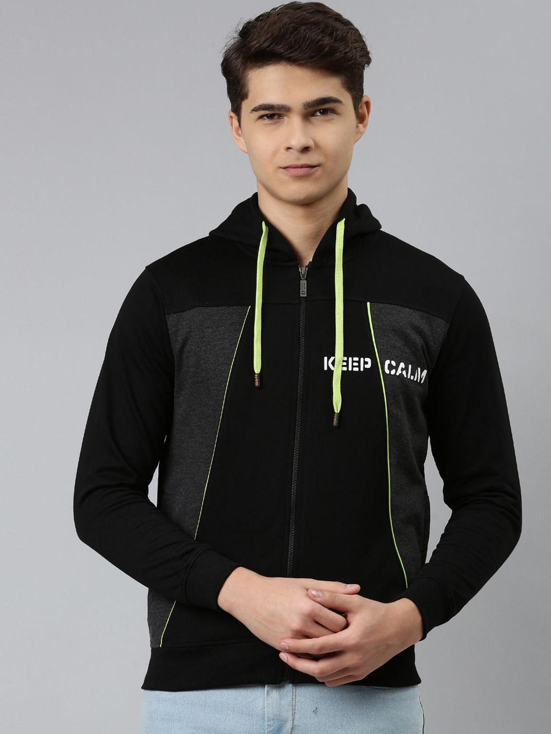 dixcy scott men  colourblocked fleece sporty jacket