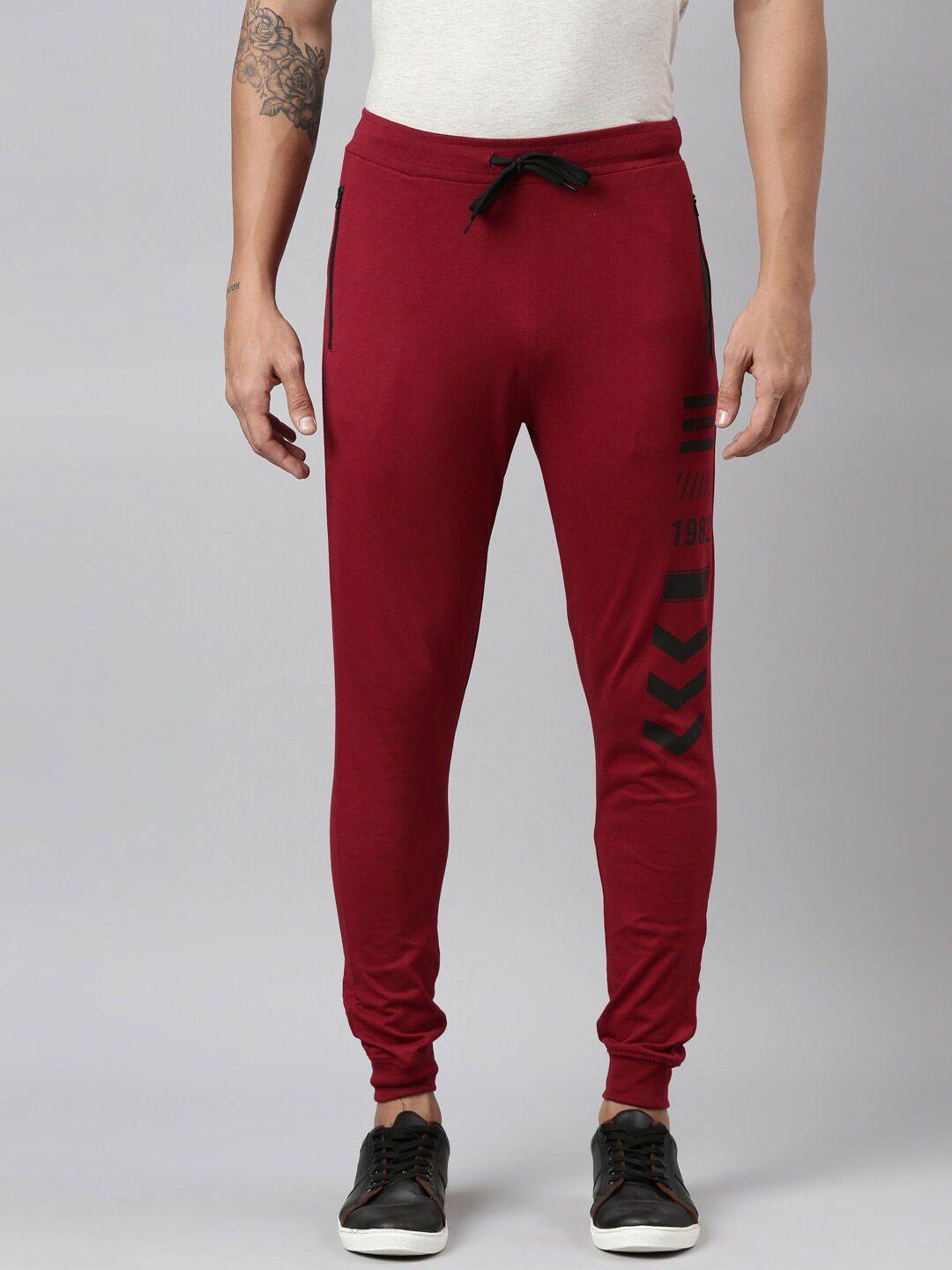 dixcy scott men mid rise printed joggers