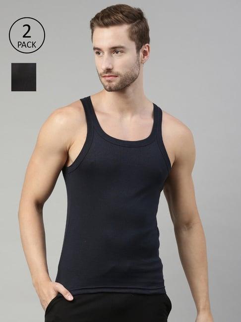 dixcy scott originals multi cotton regular fit vest - pack of 2