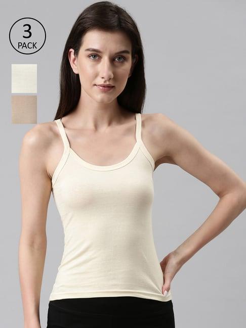 dixcy scott slimz assorted cotton camisole (pack of 3)