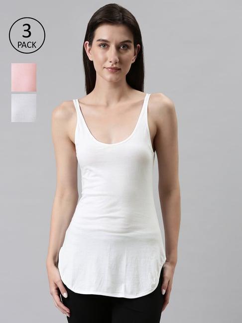 dixcy scott slimz assorted cotton camisole (pack of 3)