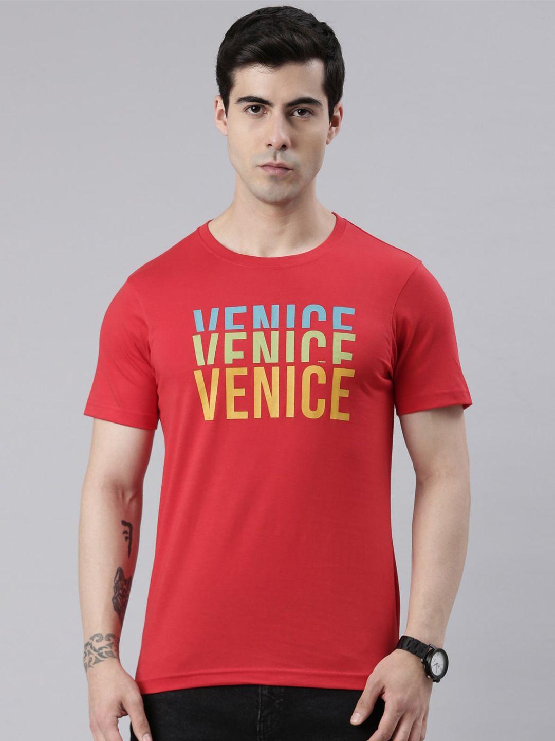dixcy scott typography printed cotton casual t-shirt