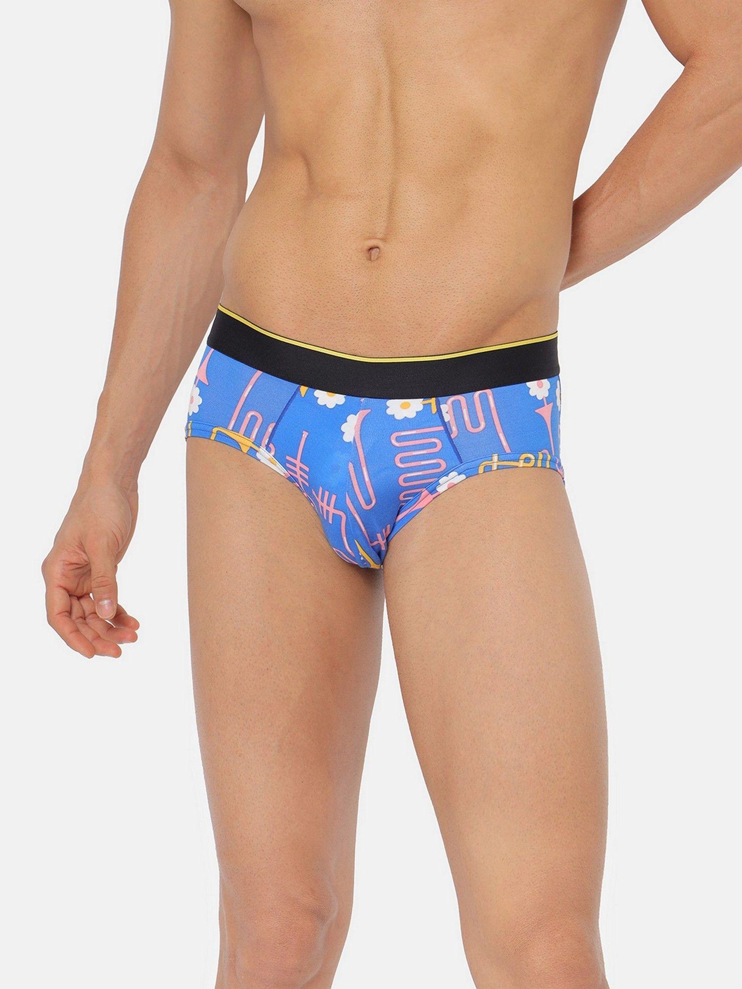 dixie blues blue modal brief for men