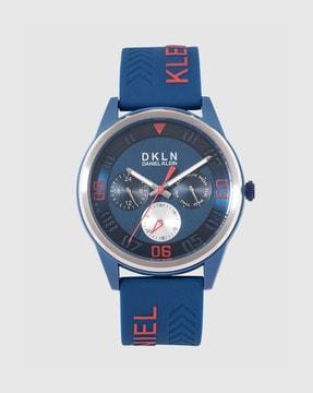 dk.1.12279-5  water-resistant analogue watch with silicon band strap