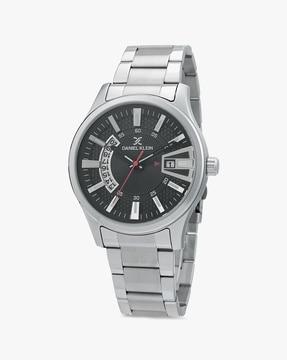 dk.1.12313-2 analogue watch with stainless steel strap