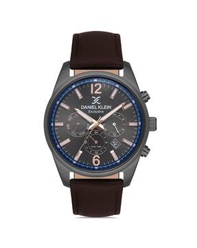 dk.1.13349-4 analogue watch with leather strap