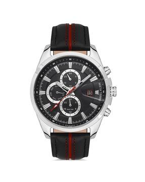 dk.1.13407-1 analogue watch with leather strap