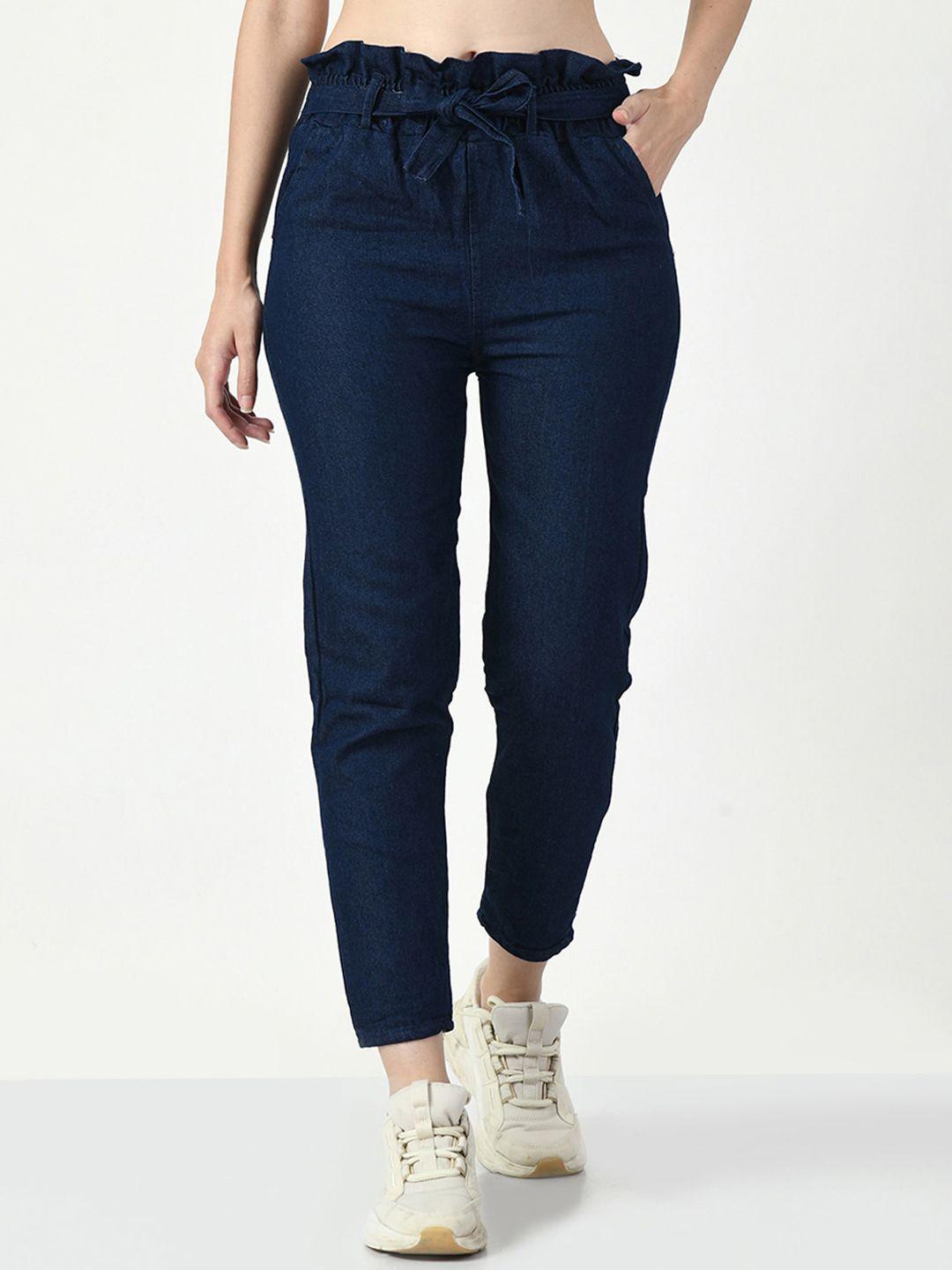 dkgf fashion women mid-rise comfort jeans