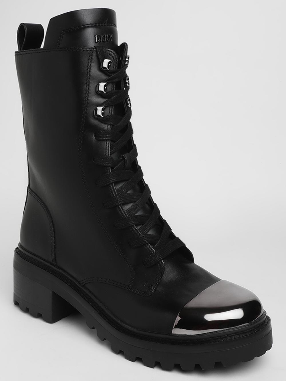 dkny black barnett - combat boots