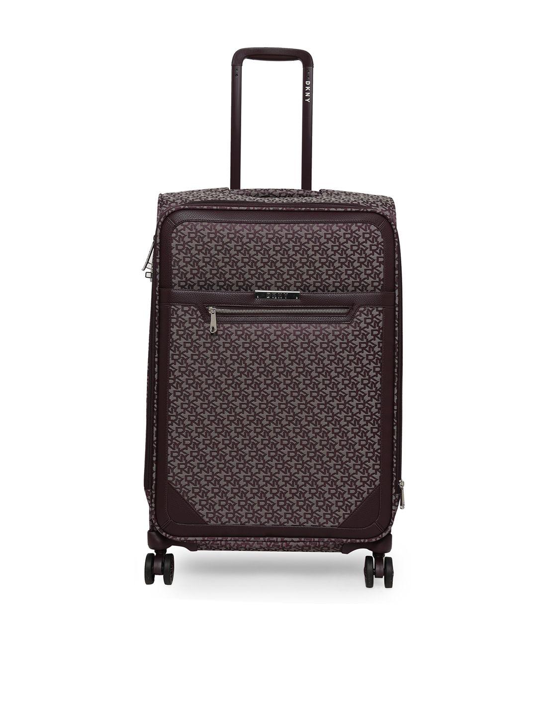 dkny brown signature lux range soft medium luggage
