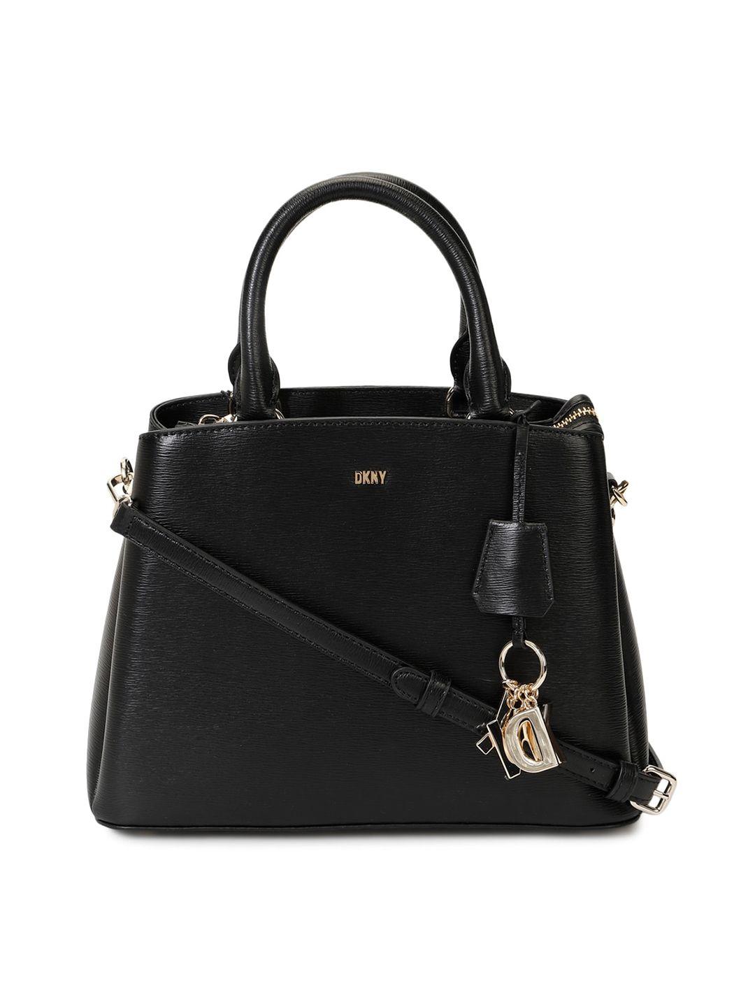dkny leather satchel handbag