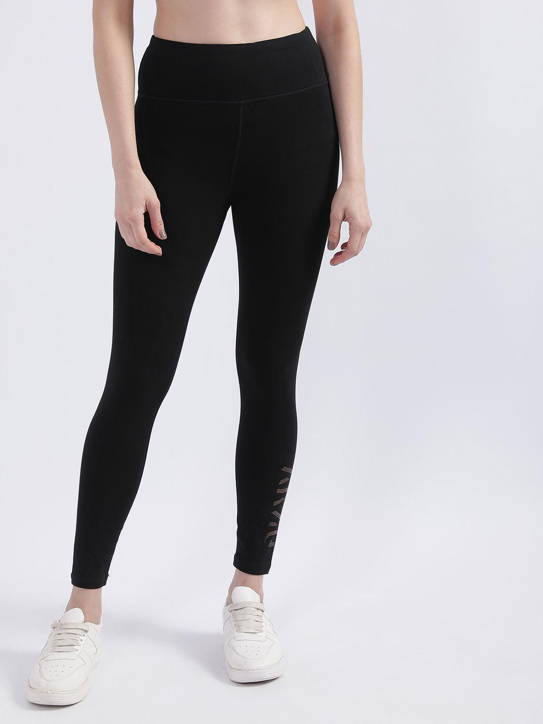 dkny slim-fit ankle-length gym tights