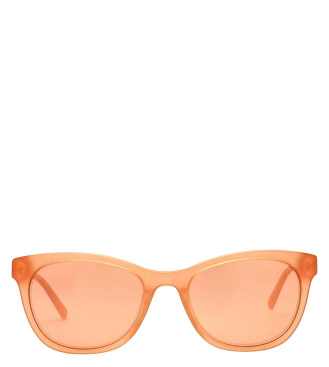 dkny 502 265 53 s orange uv protection oval sunglasses for women