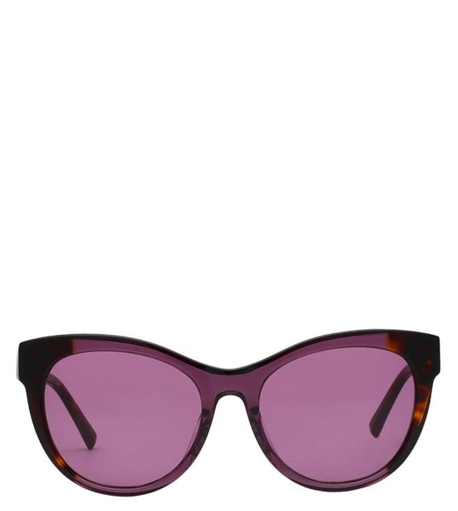 dkny 537 001 56 s purple uv protection cat eye sunglasses for women