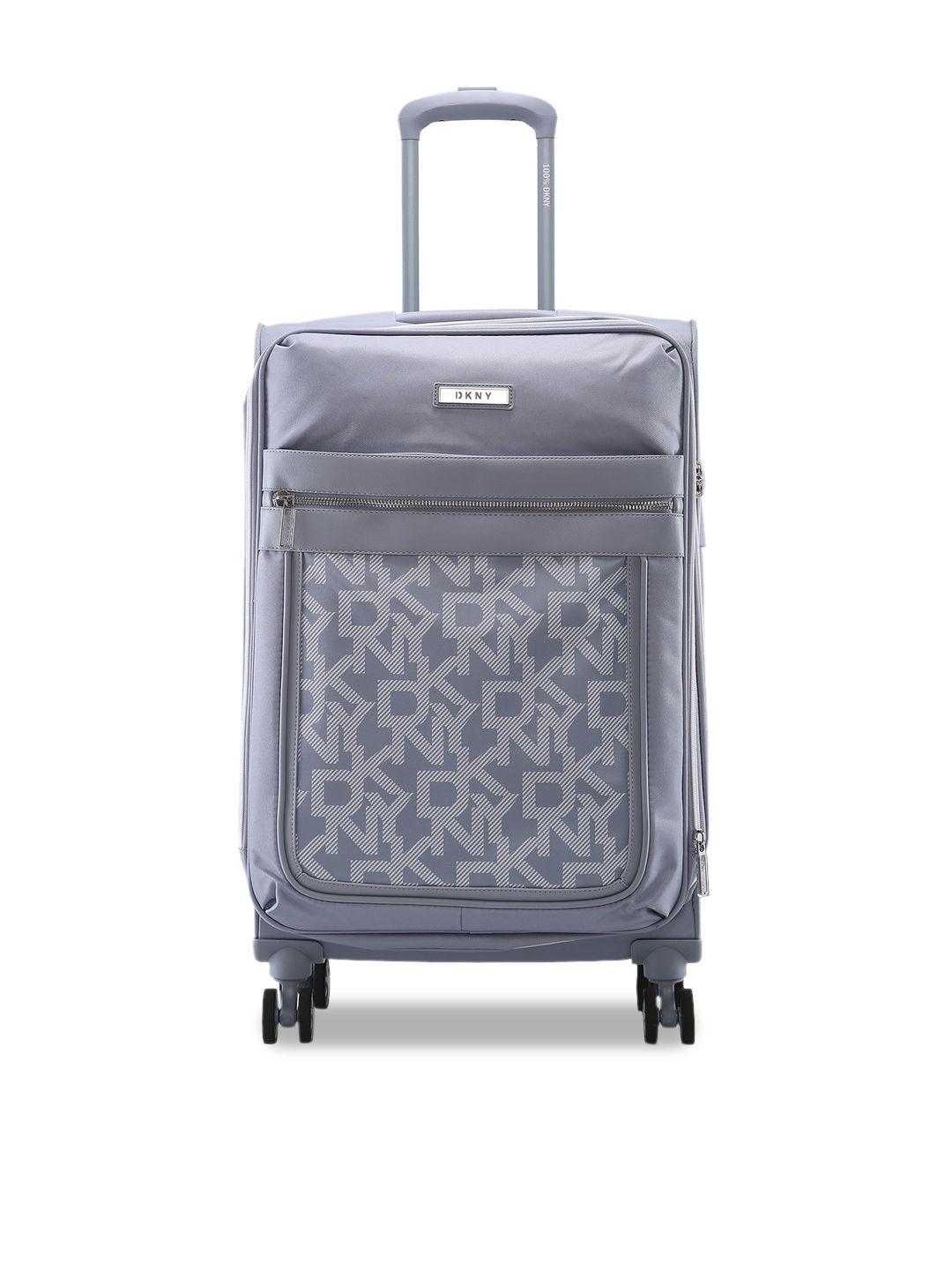 dkny after hours printed soft-sided medium trolley suitcase