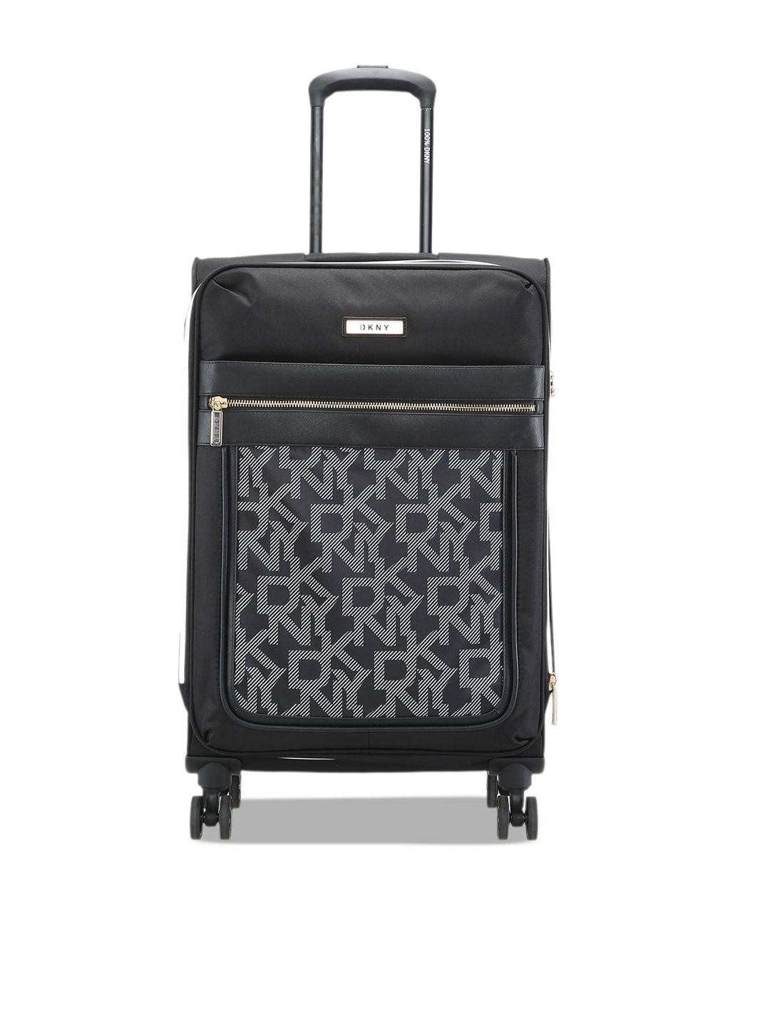 dkny after hours printed soft-sided medium trolley suitcase