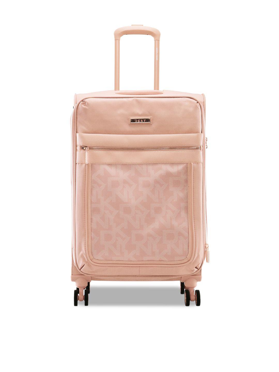 dkny after hours printed soft-sided medium trolley suitcase