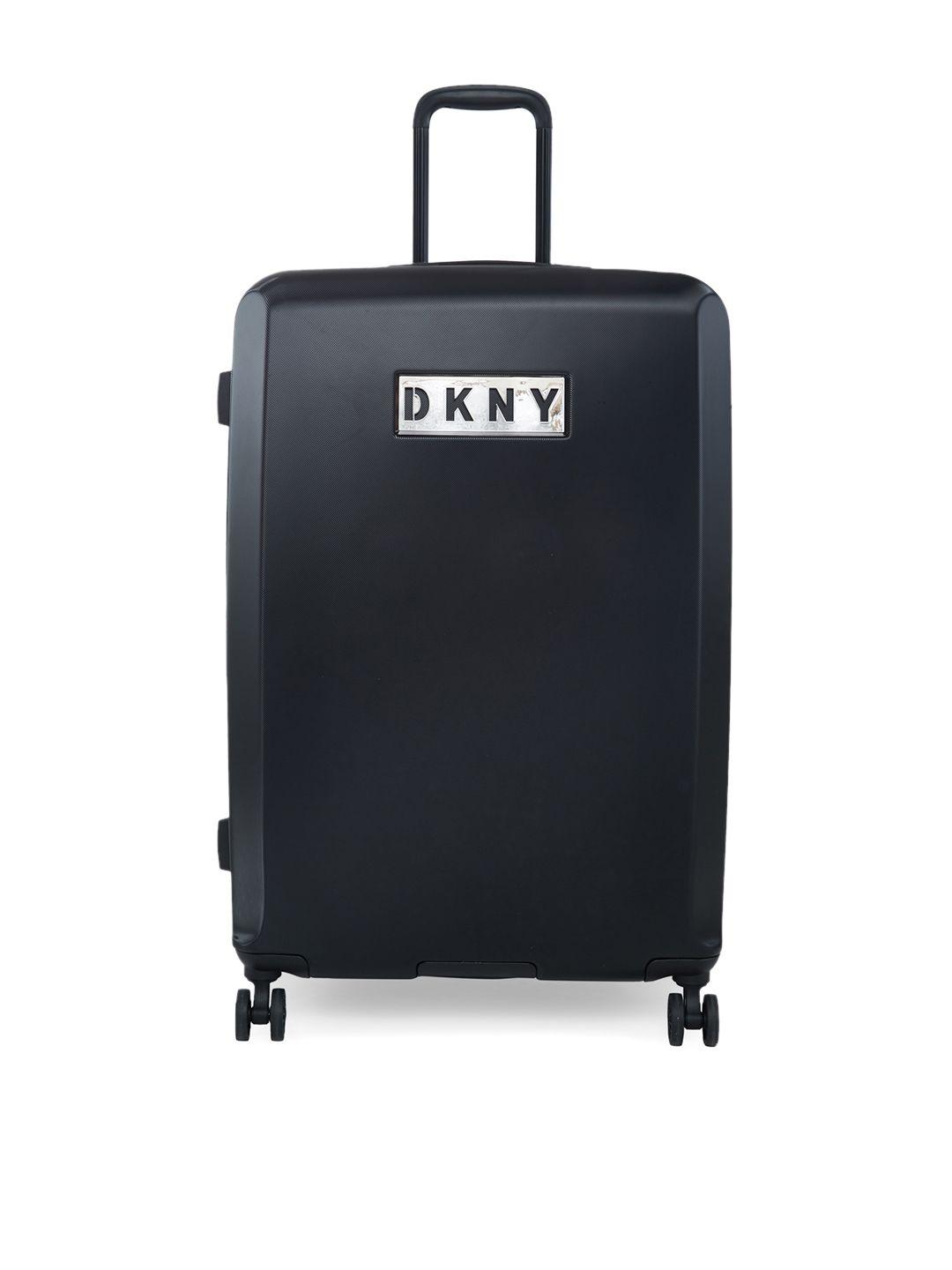 dkny alchemy range black hard large suitcase
