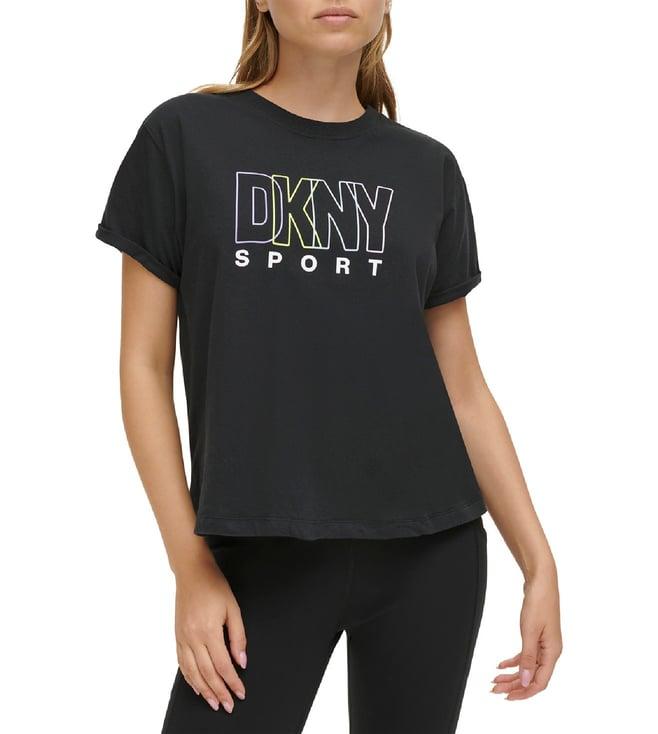 dkny black logo regular fit t-shirt