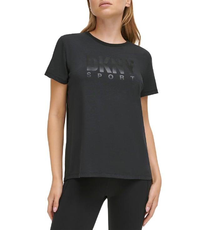 dkny black logo regular fit t-shirt