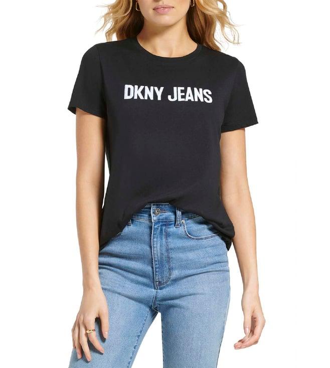 dkny black logo regular fit t-shirt