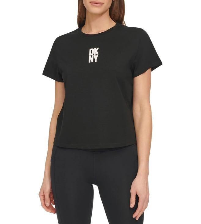 dkny black logo regular fit t-shirt