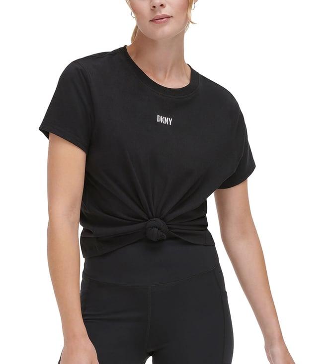 dkny black regular fit t-shirt