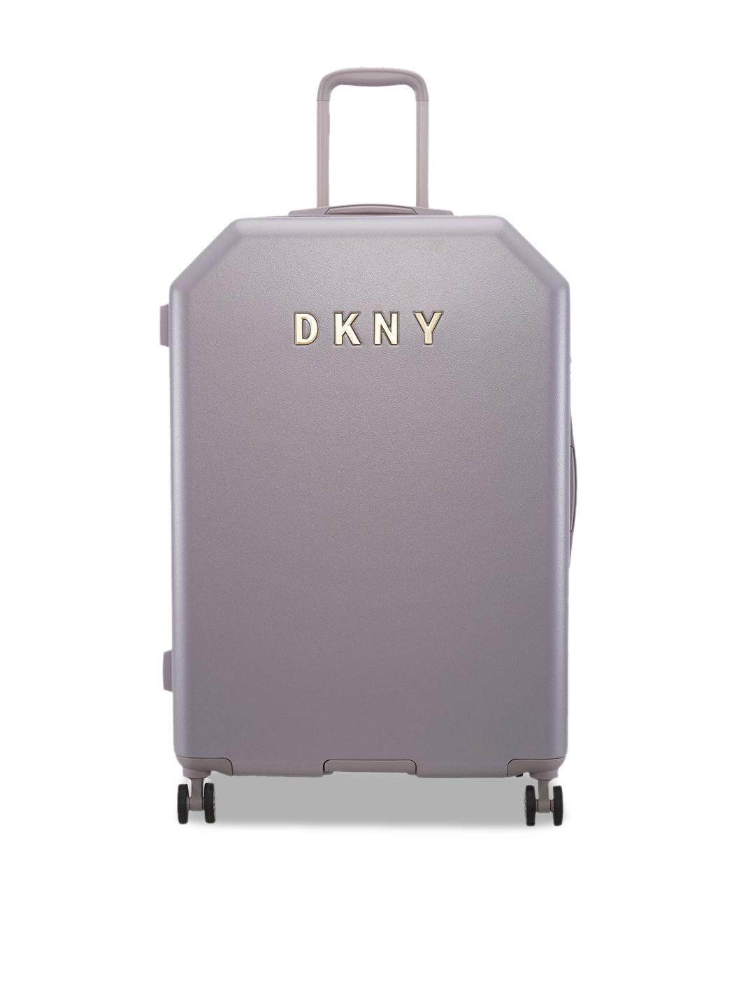 dkny hard-sided large trolley bag