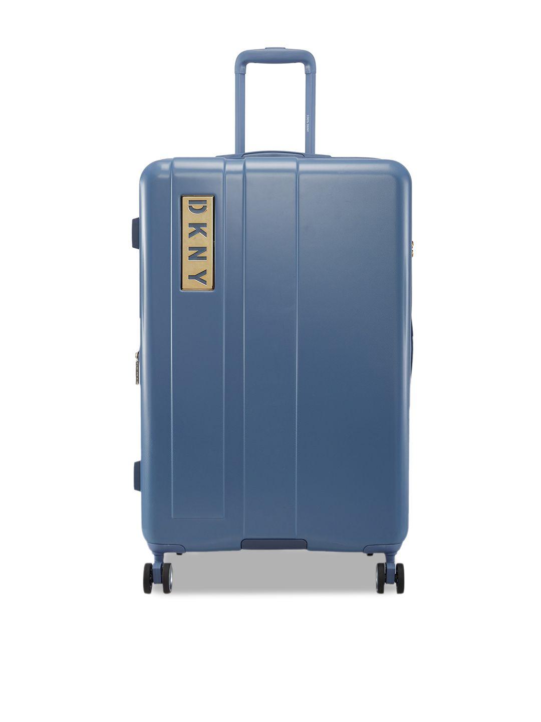 dkny hard-sided large trolley suitcase