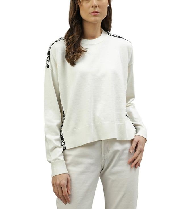 dkny ivory fashion regular fit sweater