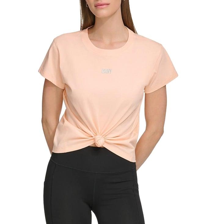 dkny peach regular fit t-shirt