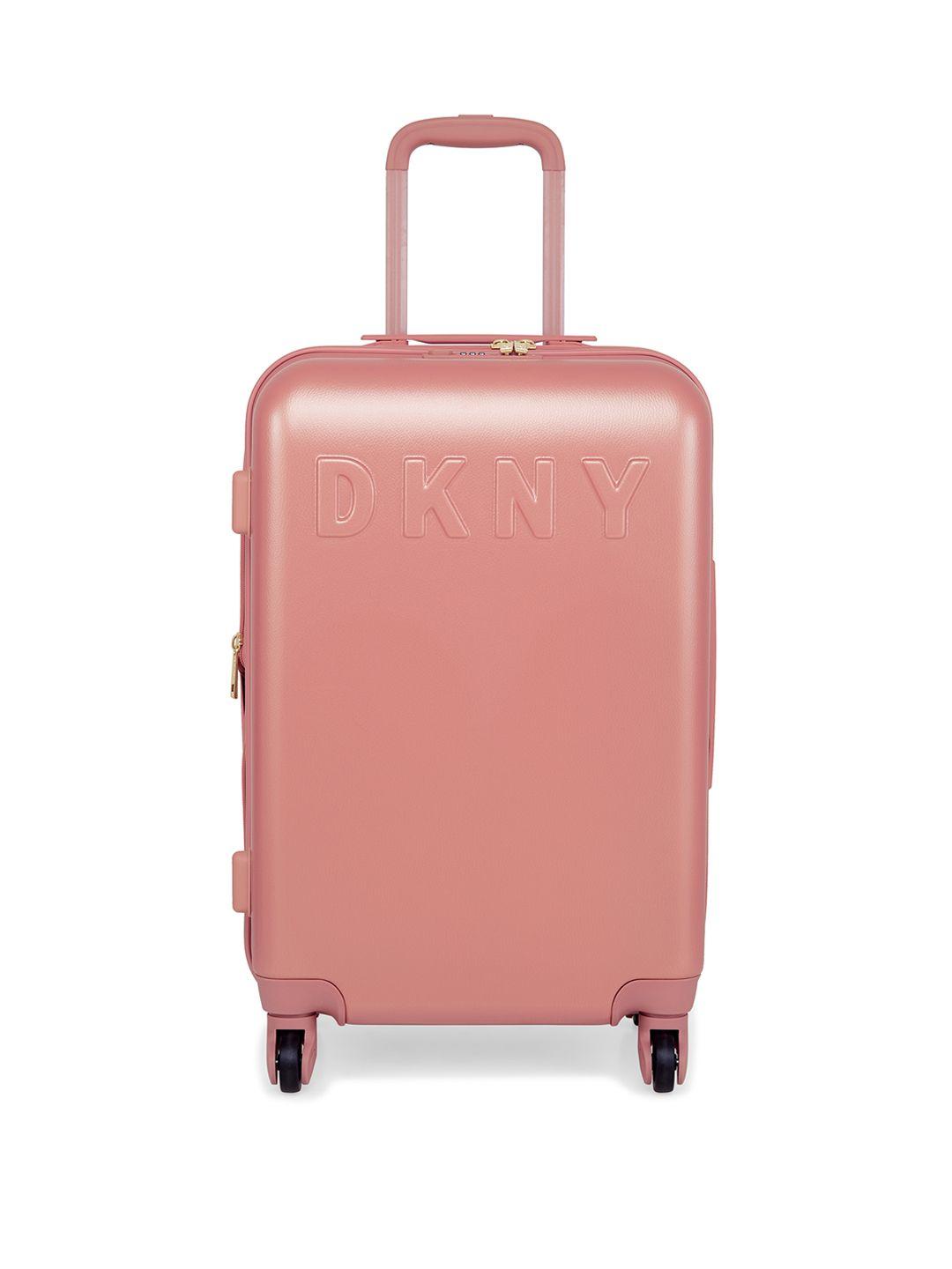 dkny rose color diva range prim medium size trolley bag