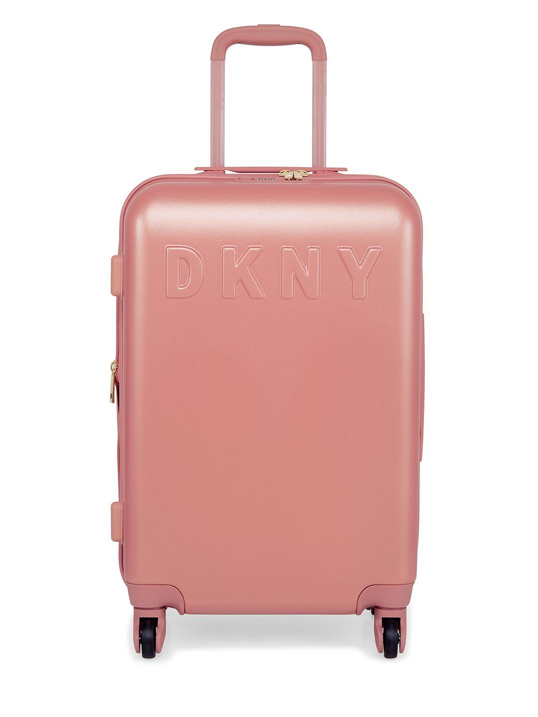 dkny rose color diva range prim medium size trolley bag