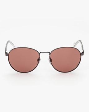 dl0355 56 12e uv-protected round sunglasses