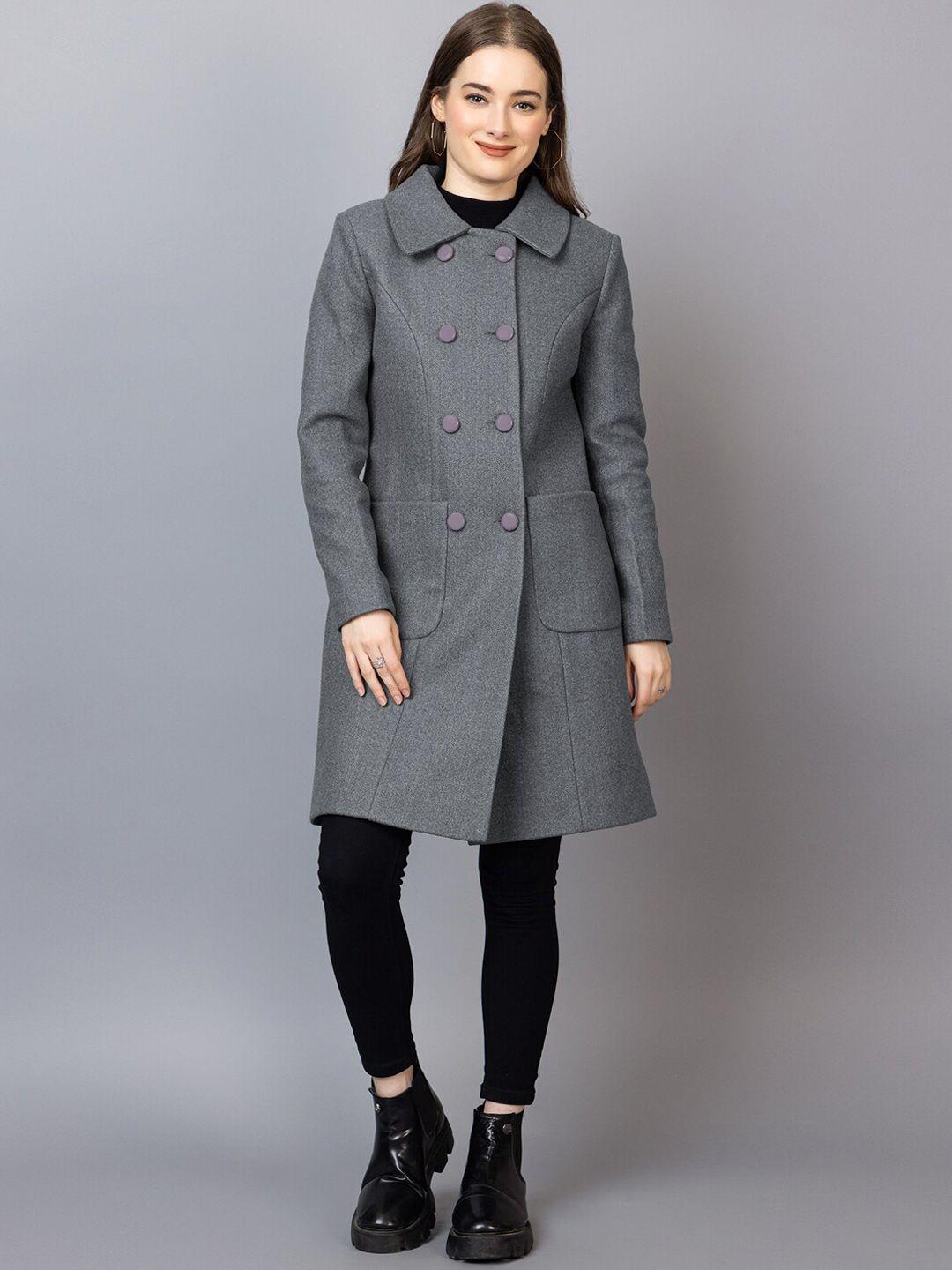 dlanxa double-breasted wool overcoat